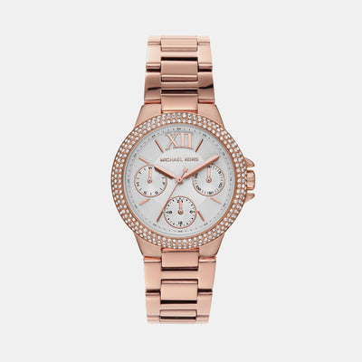 Camille Women Quartz White Dial Chronograph Stainless Steel Watch MK6845