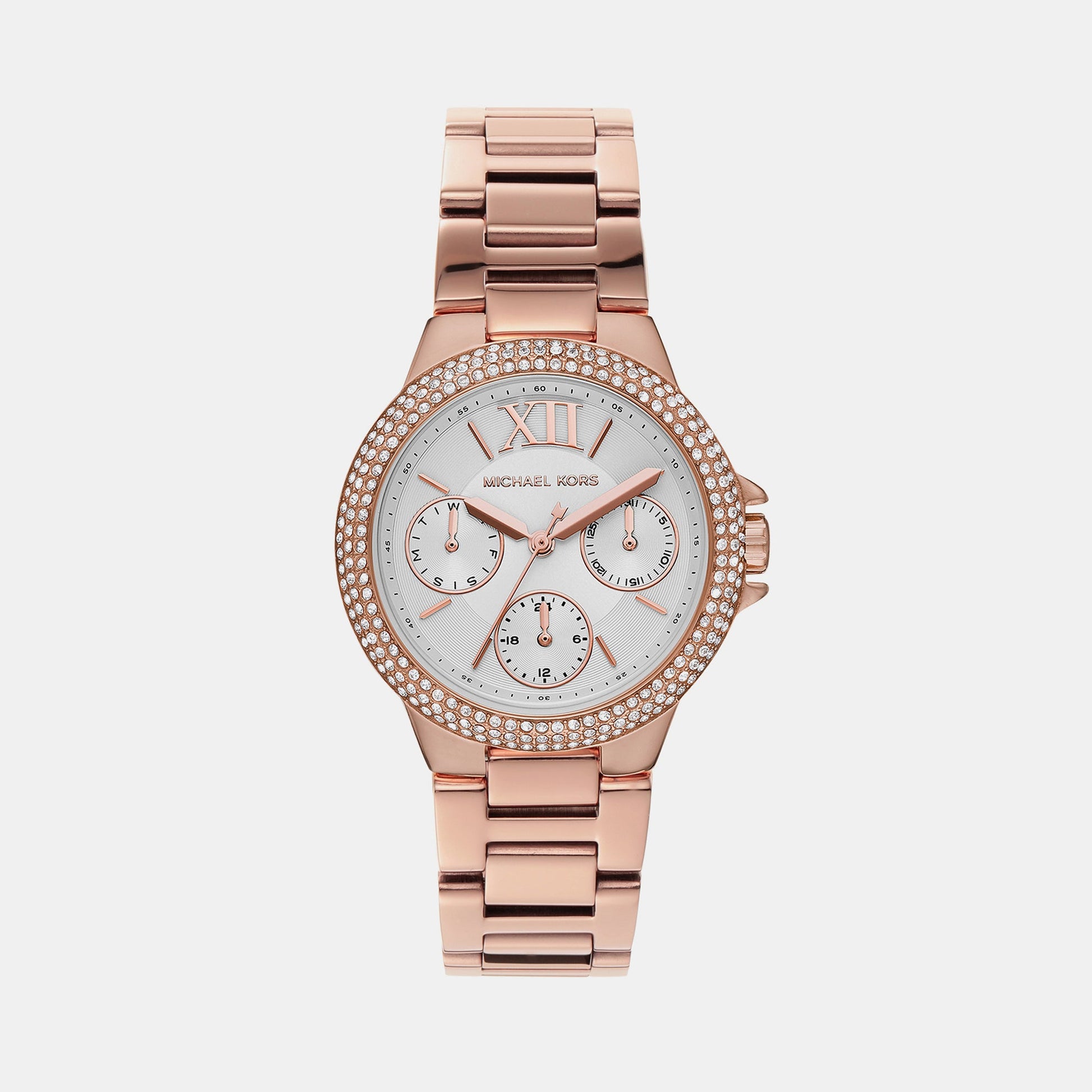 Camille Women Quartz White Dial Chronograph Stainless Steel Watch MK6845