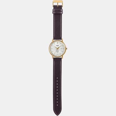 Enticer Men Quartz White Dial Analog Leather Watch A2053