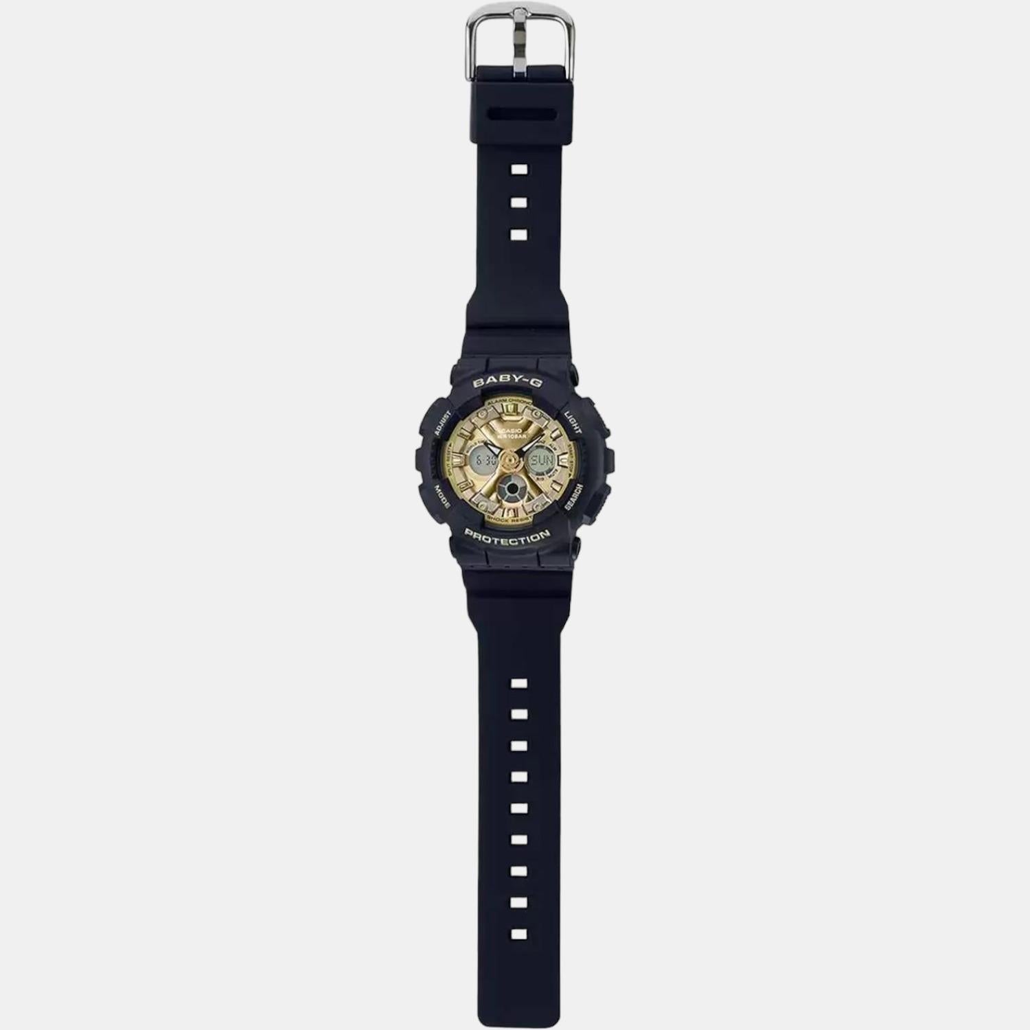 Baby-G Women Quartz Gold Dial Analog-Digital Resin Watch BX179
