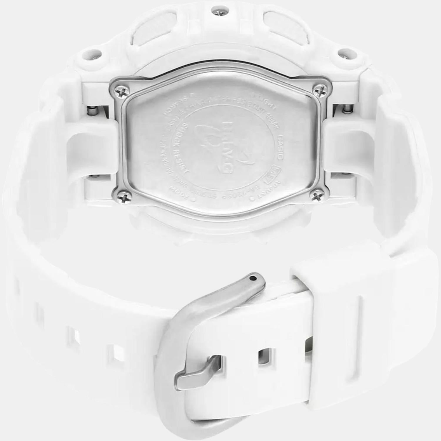 Baby-G Women Quartz White Dial Analog-Digital Resin Watch B176