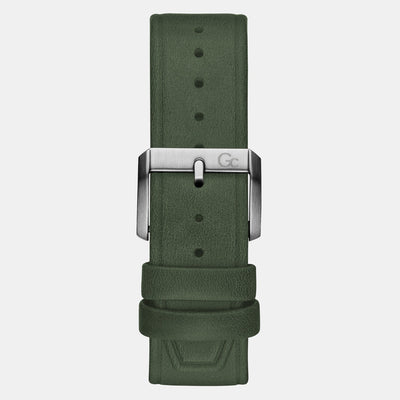 Clubhouse Chrono Men Quartz Green Dial Chronograph Leather Watch Z17004G9MF