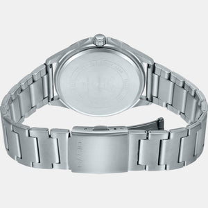 Enticer Men Quartz Black Dial Analog Stainless Steel Watch A2099