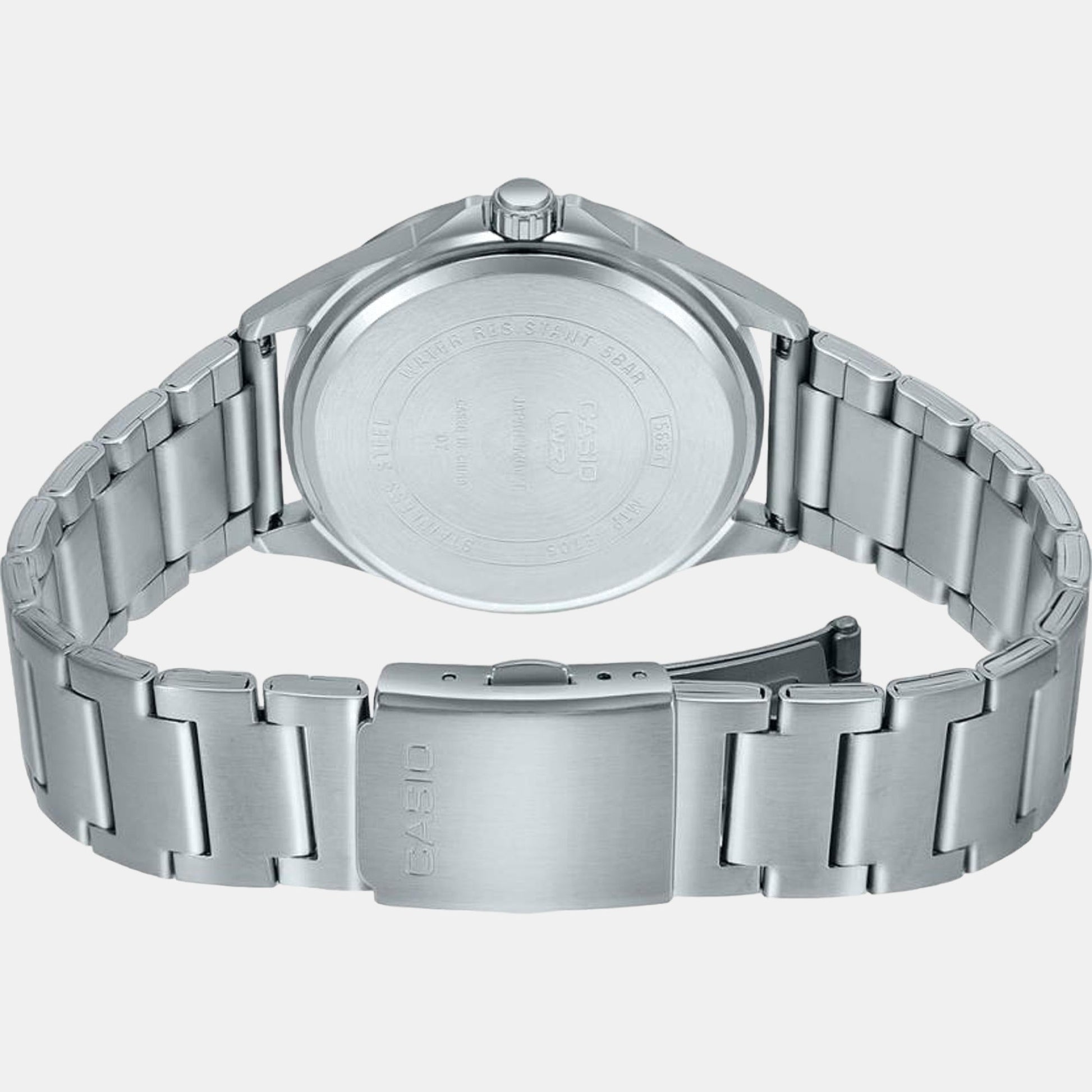 Enticer Men Quartz Black Dial Analog Stainless Steel Watch A2099