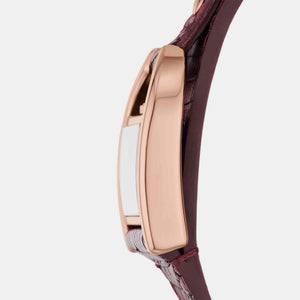 Harwell Women Quartz Rose Gold Dial Analog Leather Watch ES5301