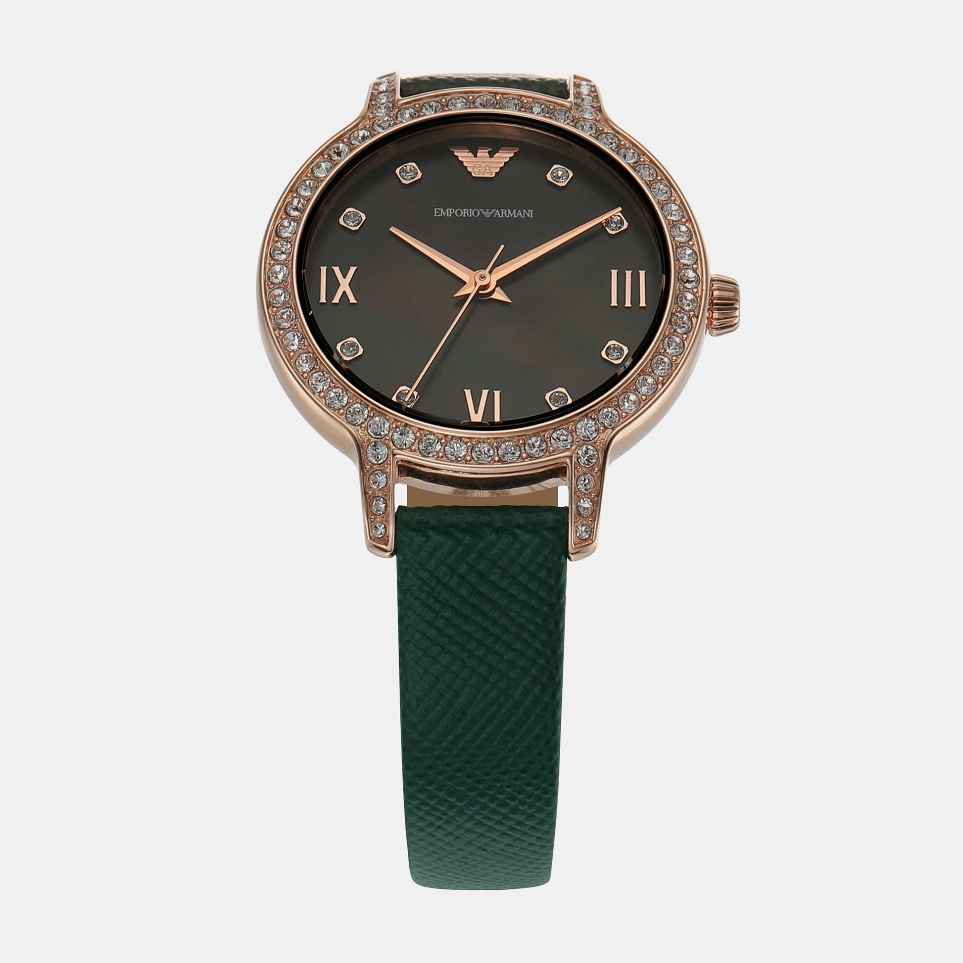 Cleo Women Quartz Green Dial Analog Leather Watch AR11577