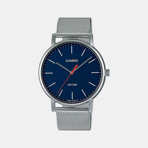 Enticer Men Quartz Blue Dial Analog Stainless Steel Watch A1838