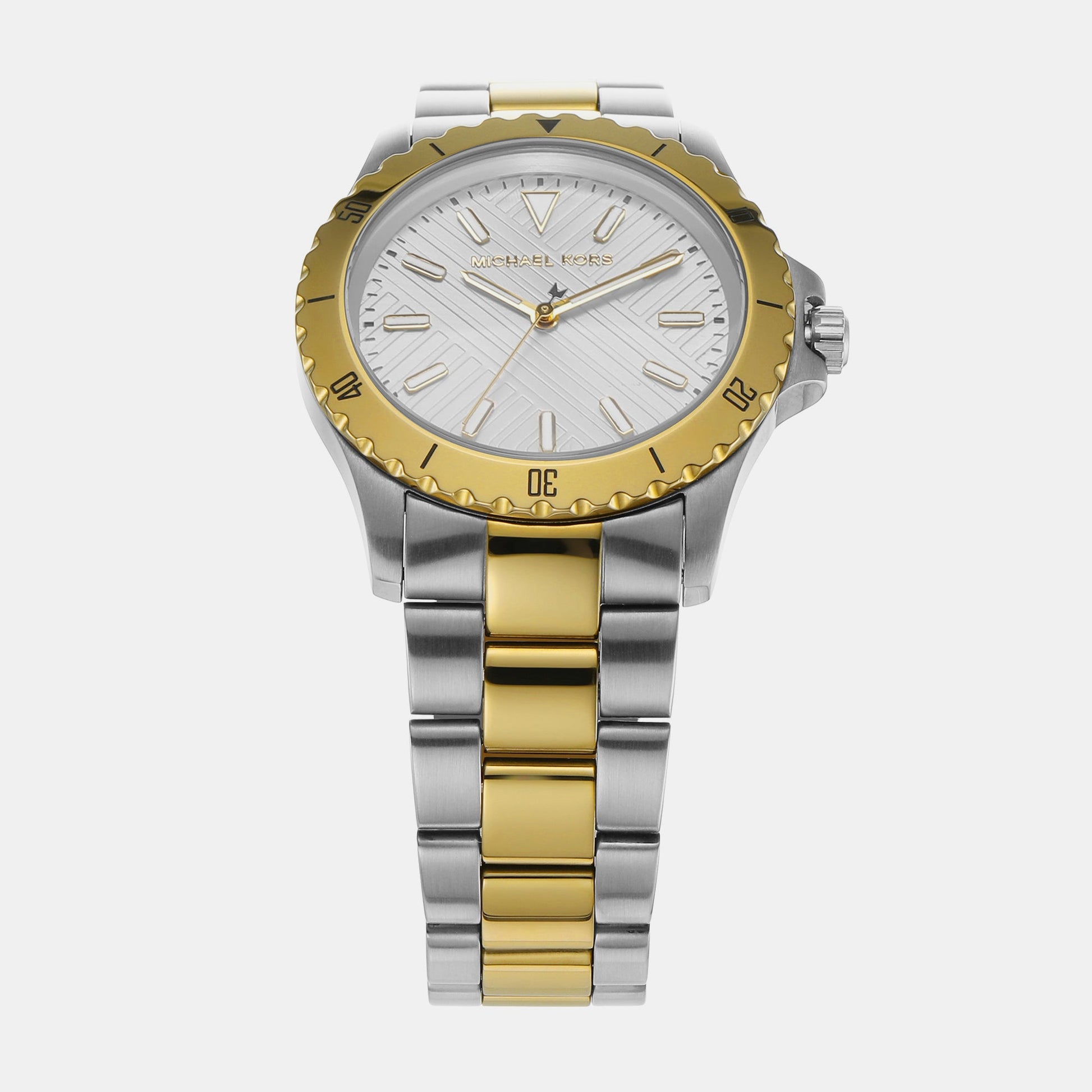 Everest Men Quartz Silver Dial Analog Stainless Steel Watch MK9141