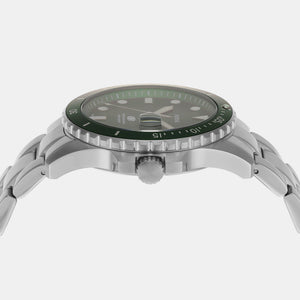 Fossil Blue Dive Men Quartz Green Dial Analog Stainless Steel Watch FS6033