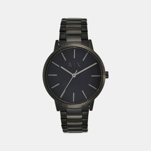 Cayde Men Quartz Black Dial Analog Stainless Steel Watch AX2701
