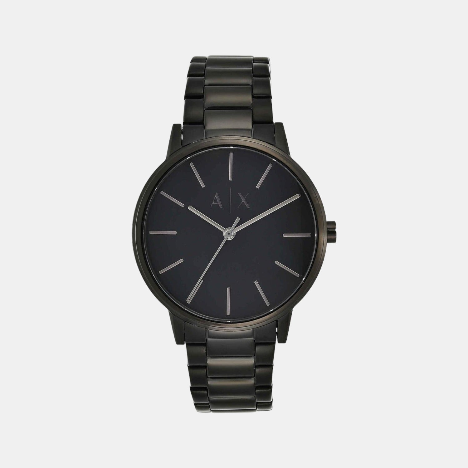 Cayde Men Quartz Black Dial Analog Stainless Steel Watch AX2701