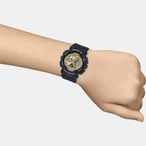 Baby-G Women Quartz Gold Dial Analog-Digital Resin Watch BX179