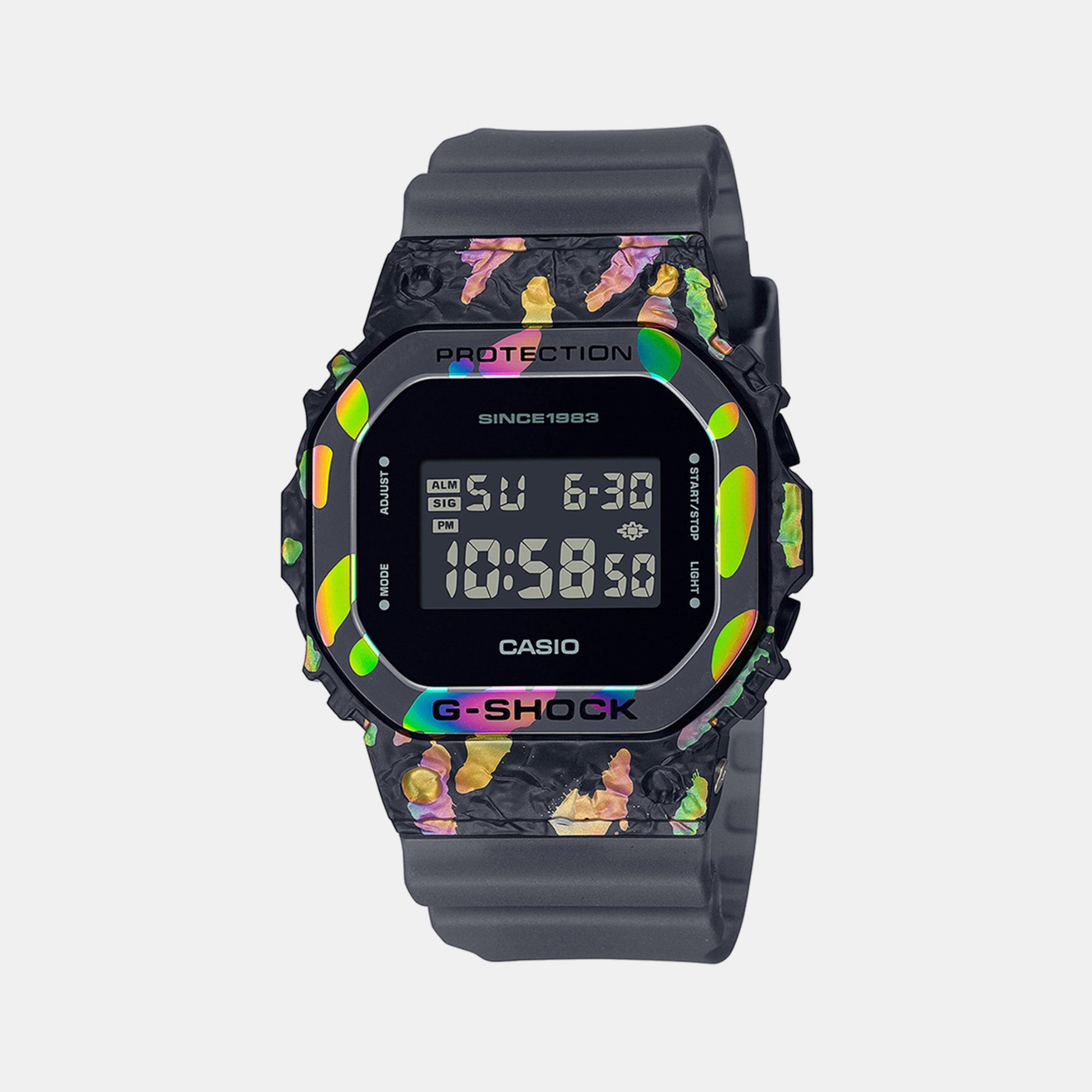 G-Shock Men Quartz Black Dial Digital Resin Watch G1348