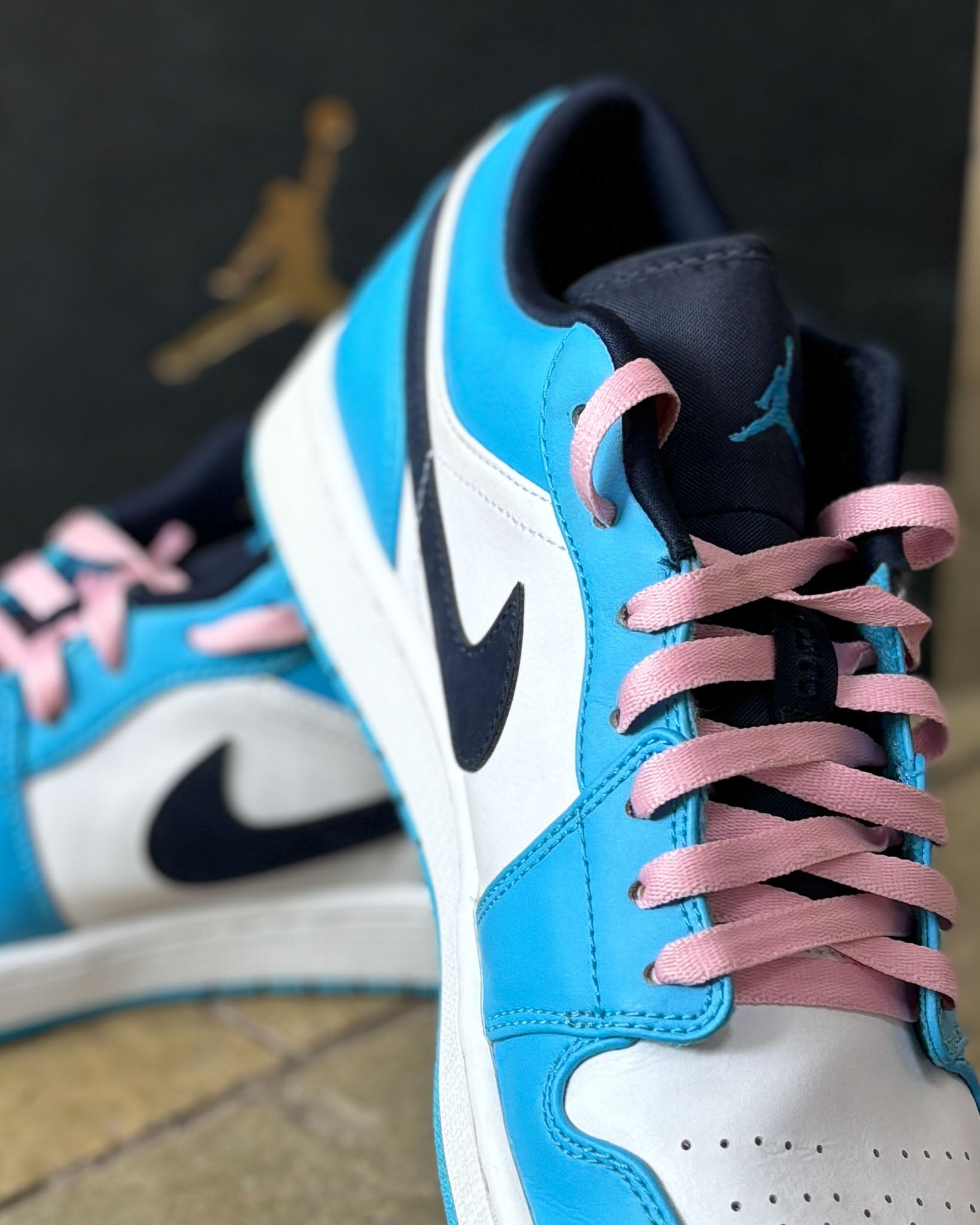 Nike Air Jordan 1 Low White / Powder Blue Obsidian