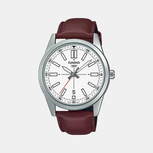 Enticer Men Quartz White Dial Analog Leather Watch A1954
