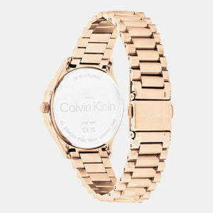 Ck Iconic Unisex Quartz White Dial Analog Stainless Steel Watch 25200313