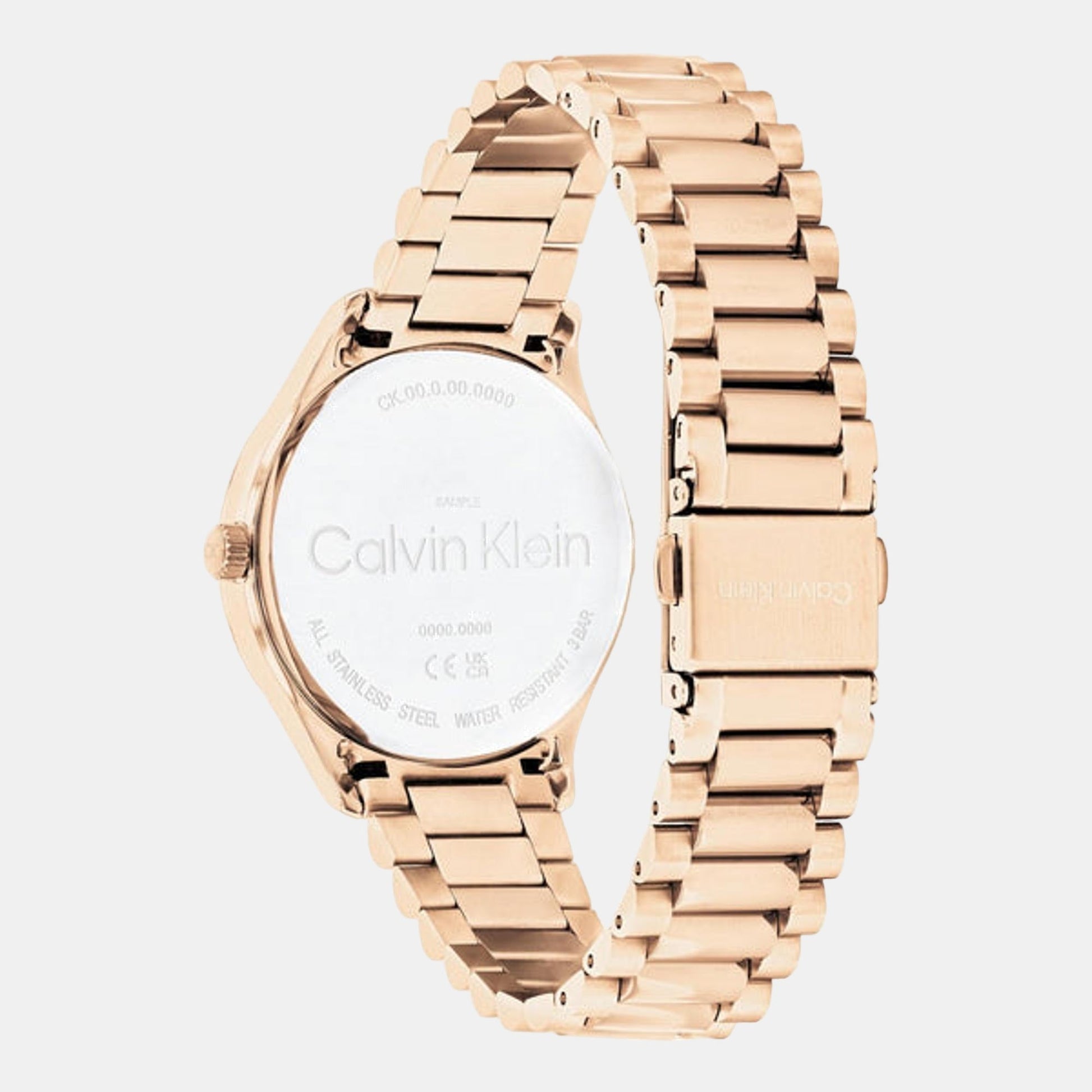 Ck Iconic Unisex Quartz White Dial Analog Stainless Steel Watch 25200313