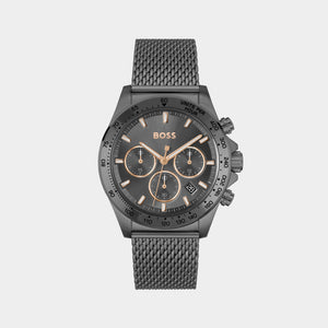 Hero Men Quartz Grey Dial Chronograph Mesh Watch 1514021