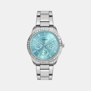 E Class Women Quartz Blue Dial Chronograph Stainless Steel Watch TWEL16800