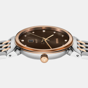 Florence Women Quartz Brown Dial Analog Stainless Steel Watch R48913763