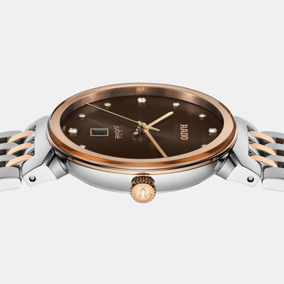 Florence Women Quartz Brown Dial Analog Stainless Steel Watch R48913763