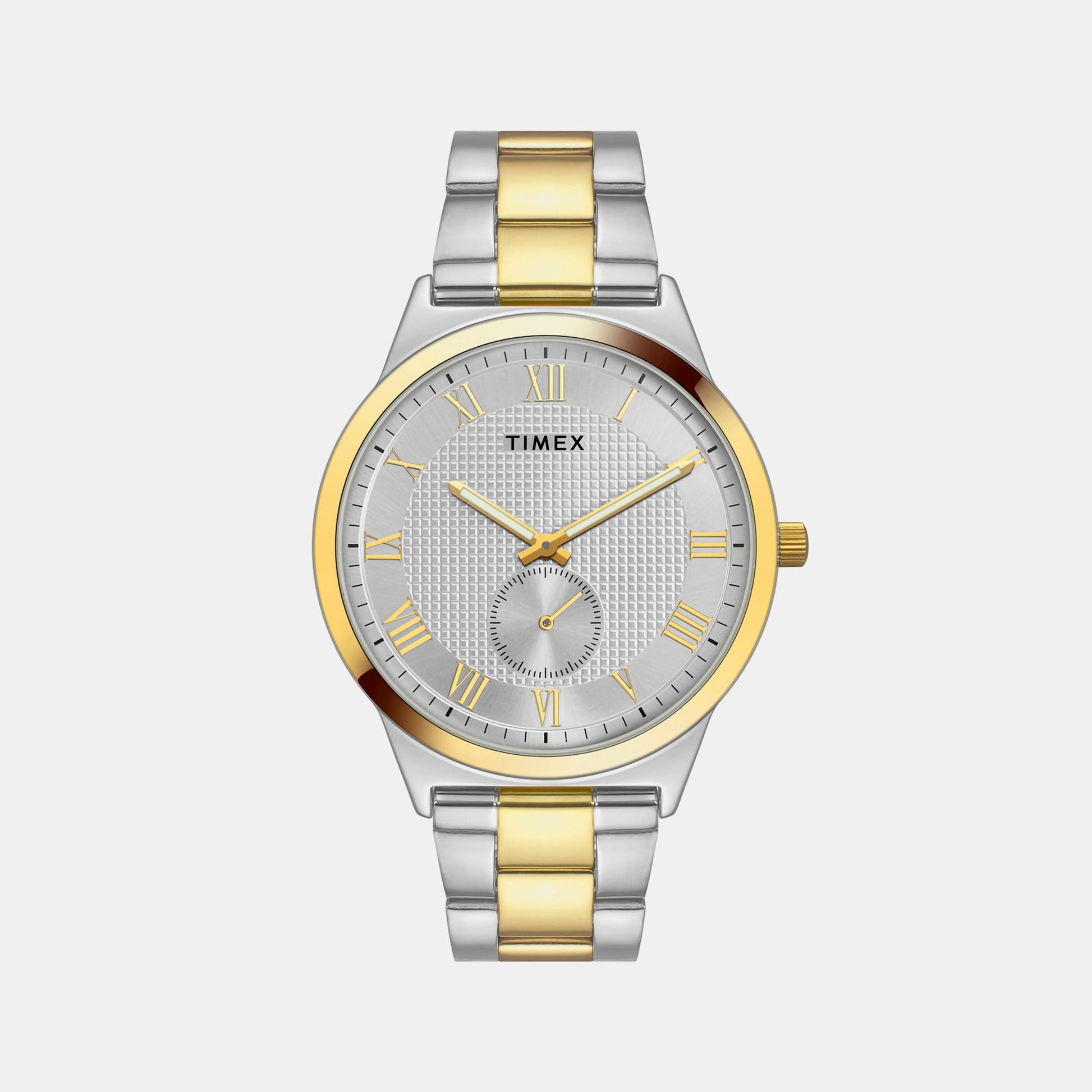 Classics Men Quartz Silver Dial Analog Stainless Steel Watch TWTG10007