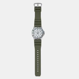 Enticer Men Quartz White Dial Chronograph Resin Watch A2144