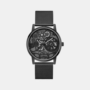 Gadget Men Quartz Black Dial Analog Stainless Steel Watch GW0538G3