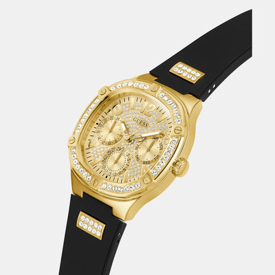 Duchess Women Quartz Champagne Dial Chronograph Silicone Watch GW0619L2