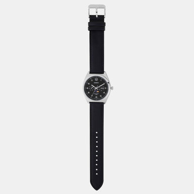 Enticer Men Quartz Black Dial Chronograph Stainless Steel Watch A2177