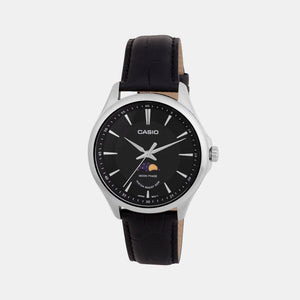 Enticer Men Quartz Black Dial Analog Leather Watch A2167