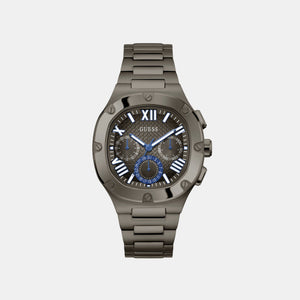 Headline Men Quartz Gunmetal Dial Chronograph Stainless Steel Watch GW0572G5