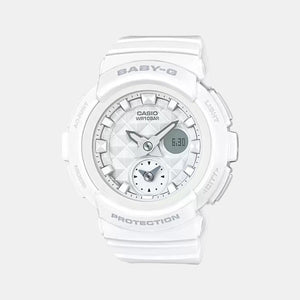 Baby-G Women Quartz White Dial Analog-Digital Resin Watch BX076