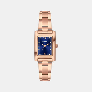 Classics Women Quartz Blue Dial Analog Stainless Steel Watch TWTL10603