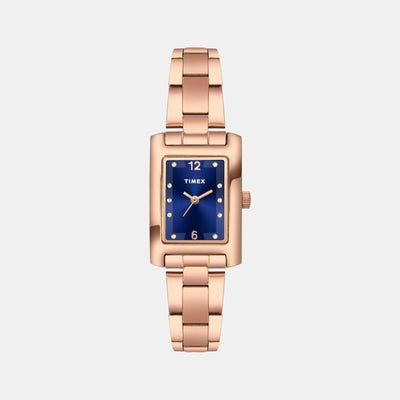 Classics Women Quartz Blue Dial Analog Stainless Steel Watch TWTL10603