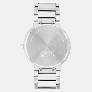 Bold Men Quartz Beige Dial Analog Stainless Steel Watch 3601075
