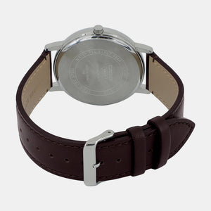Enticer Men Quartz Blue Dial Analog Leather Watch A2136