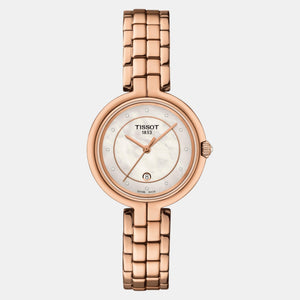 Flamingo Women Quartz White Mother Of Pearl Dial Analog Stainless Steel Watch T0942103311602