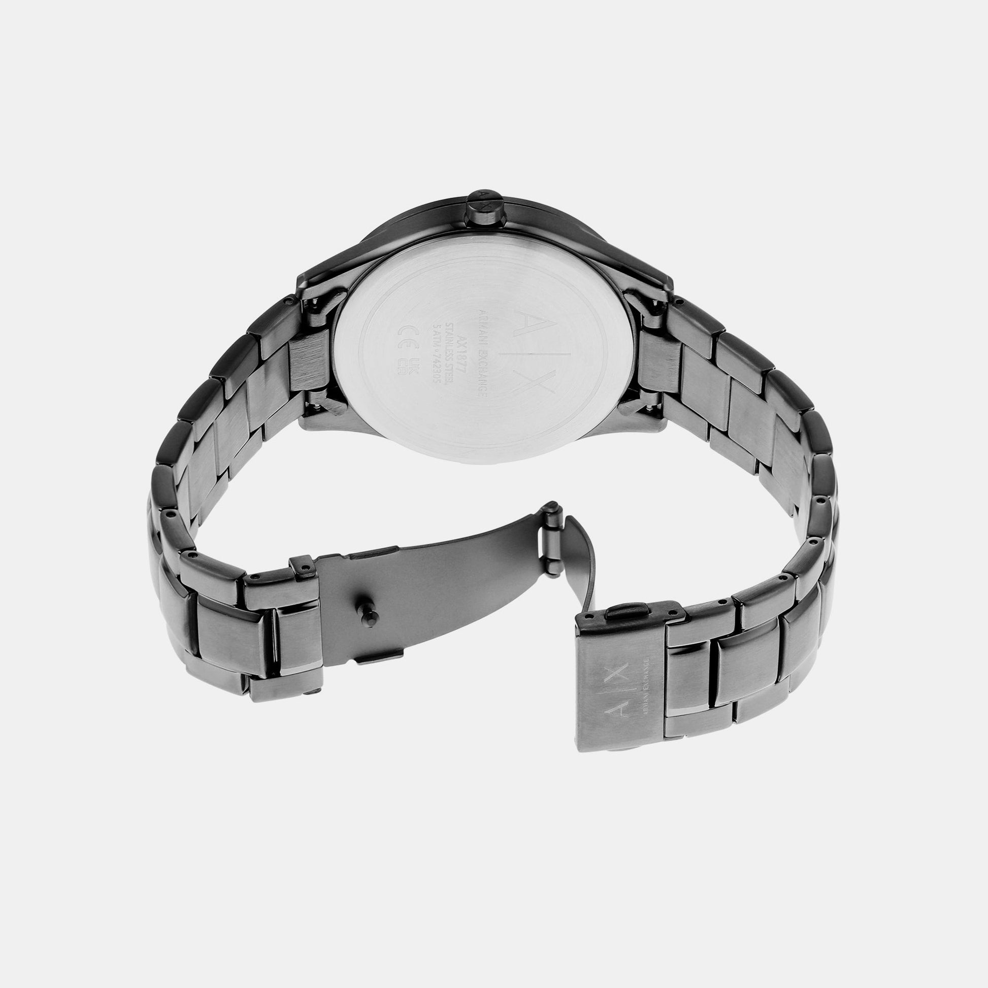Dante Men Quartz Grey Dial Chronograph Stainless Steel Watch AX1877