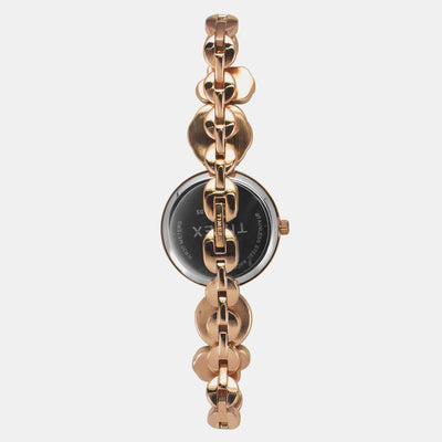 Fria Women Quartz Pink Dial Analog Brass Watch TWEL17001
