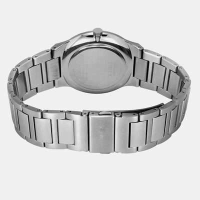 E Class Men Quartz White Dial Analog Stainless Steel Watch TWEG23600