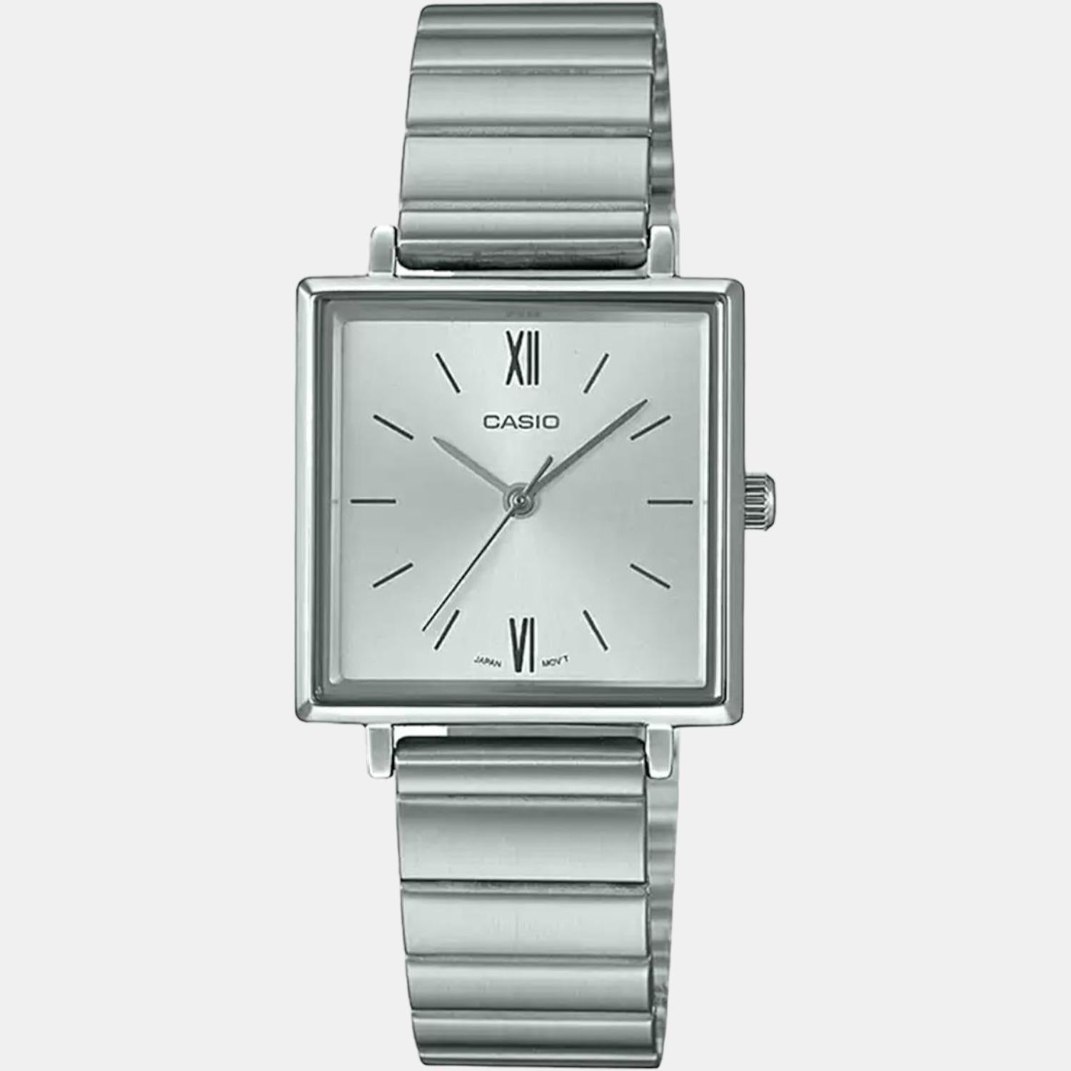 Enticer Women Quartz Silver Dial Analog Stainless Steel Watch A1543