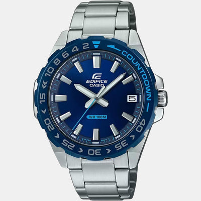 Edifice Men Quartz Blue Dial Analog Resin Watch ED482