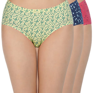 Printed Mid Rise Hipster (Pack of 3)