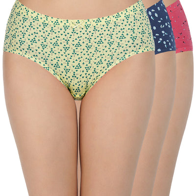 Printed Mid Rise Hipster (Pack of 3)