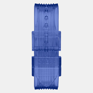 Eco-Friendly Women Quartz Blue Dial Analog Polyester Watch GW0438L3