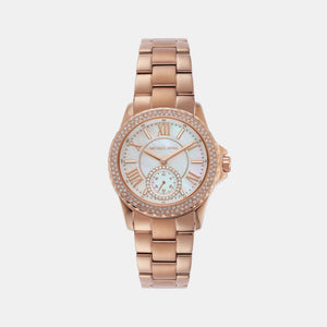 Everest Women Quartz White Dial Analog Stainless Steel Watch MK7364