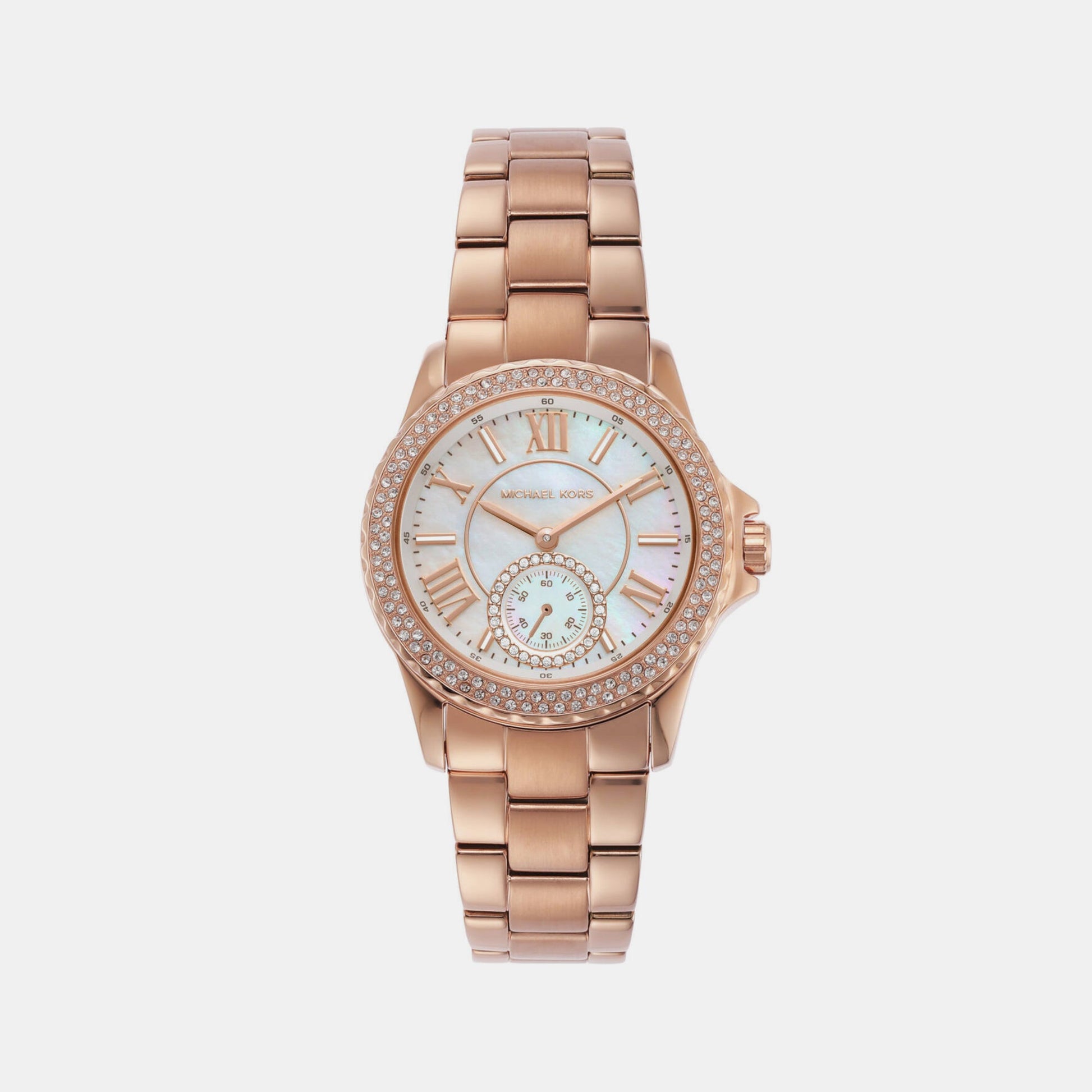 Everest Women Quartz White Dial Analog Stainless Steel Watch MK7364