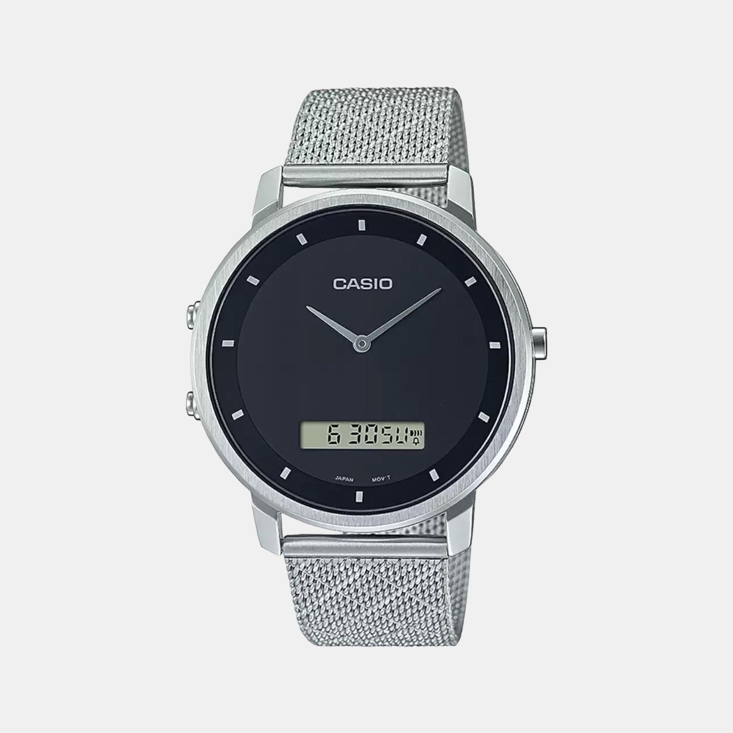 Enticer Men Quartz Black Dial Analog Stainless Steel Watch A1961