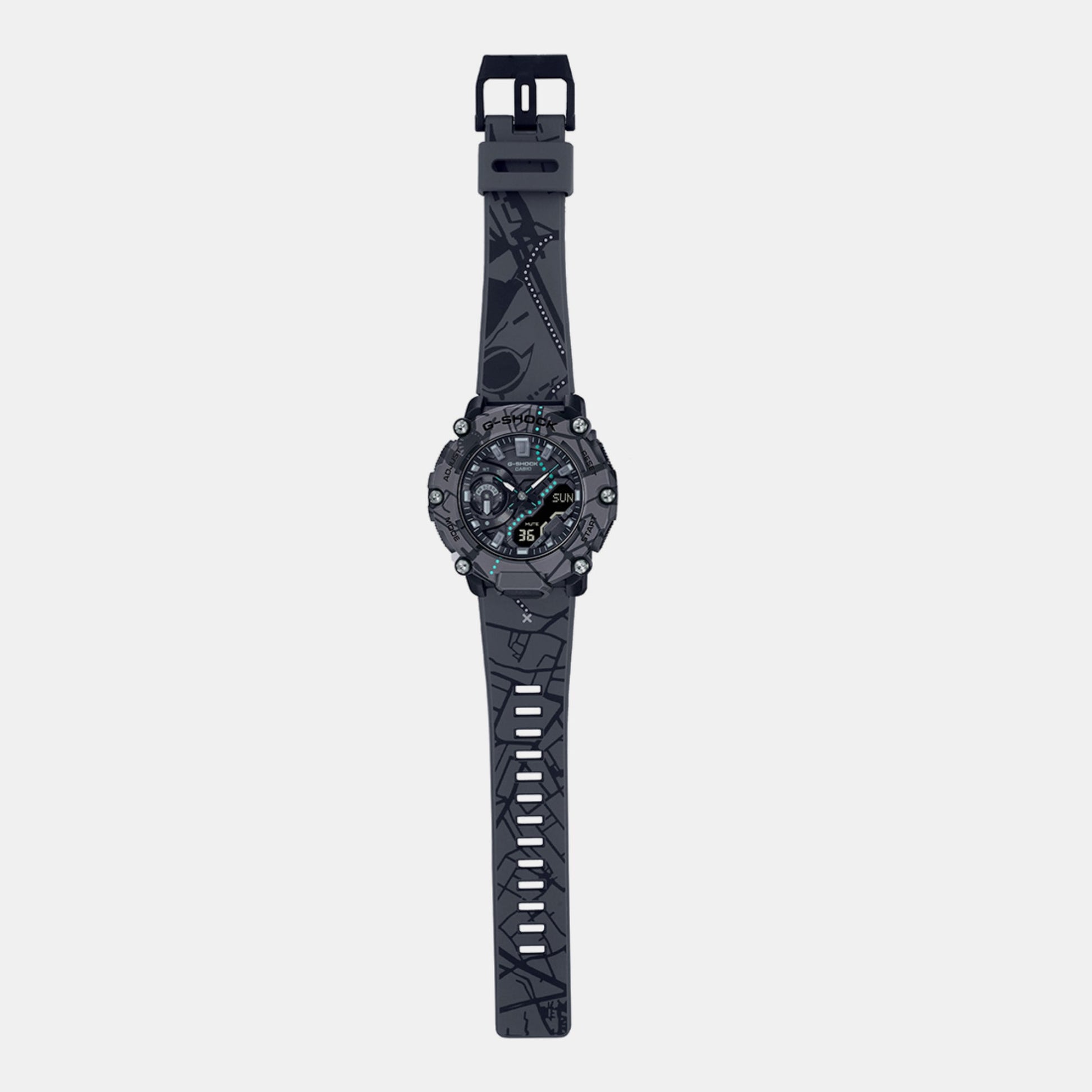 G-Shock Men Quartz Grey Dial Analog-Digital Resin Watch G1368